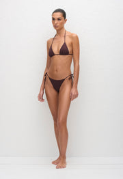 String Brief - Aubergine Crinkle - Matteau